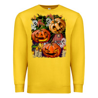 Lemon Halloween Pumpkins Premium Sweatshirt - BundleAndBundleShop