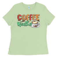 Matcha coffee weather Ladies Tee - MaliasSmallBusiness