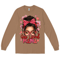 One Loved Mama Messy Bun Long Sleeve Tee | Teevron