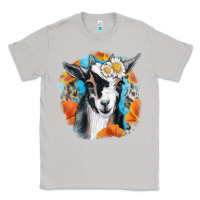 Moon Dust Daisy Goat With Background Classic Tee - RanaPortraitStore