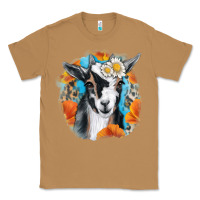Toasted Coconut Daisy Goat With Background Classic Tee - RanaPortraitStore