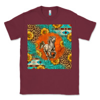 Burgundy western percheron horse Classic Tee - LillyAllenDesigns