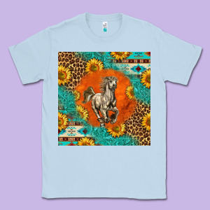Western Percheron Horse Classic Tee Designed By Lillyallendesigns