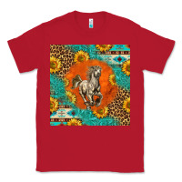 Red western percheron horse Classic Tee - LillyAllenDesigns