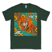 Sports Green western percheron horse Classic Tee - LillyAllenDesigns