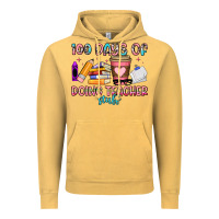 Vintage Mustard 100 days of doing teacher stuff Vintage Hoodie - Artiststas