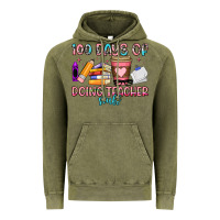 Vintage Olive 100 days of doing teacher stuff Vintage Hoodie - Artiststas