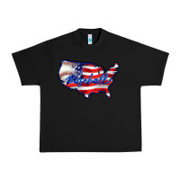 Black usa flag baseball Urban Heavy Tee - BarkalooDesign