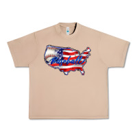 Burro usa flag baseball Urban Heavy Tee - BarkalooDesign