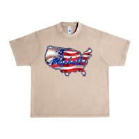 French Oak usa flag baseball Urban Heavy Tee - BarkalooDesign