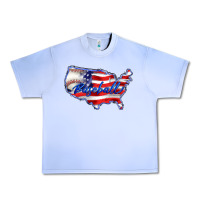 Grape Ice usa flag baseball Urban Heavy Tee - BarkalooDesign