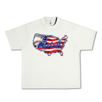 Pistachio usa flag baseball Urban Heavy Tee - BarkalooDesign