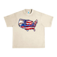 Sandshell usa flag baseball Urban Heavy Tee - BarkalooDesign