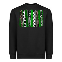 Black Soccer brushstroke Heavyweight Sweatshirt - HowdyJamesFarm