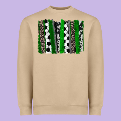 Soccer Brushstroke Heavyweight Sweatshirt Designed By Howdyjamesfarm
