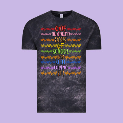 One Hundred Days Of School And Still Loving It! Vintage Tee Designed By Artiststas