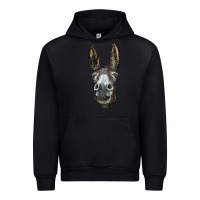 Black Donkey  Face Urban Hoodie - LillyAllenDesigns