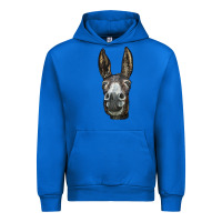 Cobalt Donkey  Face Urban Hoodie - LillyAllenDesigns