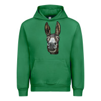 Emerald Donkey  Face Urban Hoodie - LillyAllenDesigns