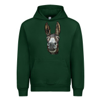 Forest Green Donkey  Face Urban Hoodie - LillyAllenDesigns
