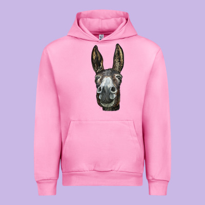 Donkey  Face Urban Hoodie Designed By Lillyallendesigns