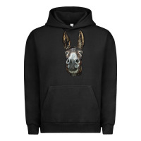 Pigment Black Donkey  Face Urban Hoodie - LillyAllenDesigns