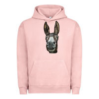 Pigment Salmon Donkey  Face Urban Hoodie - LillyAllenDesigns