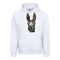 White Donkey  Face Urban Hoodie - LillyAllenDesigns