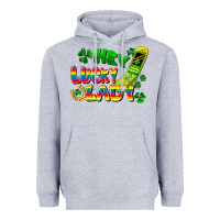 Heather Grey Hey lucky lady flip phone Heavyweight Hoodie - FaDigitalArtStudio