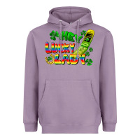 Lavender Hey lucky lady flip phone Heavyweight Hoodie - FaDigitalArtStudio