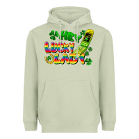 Matcha Hey lucky lady flip phone Heavyweight Hoodie - FaDigitalArtStudio