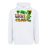 White Hey lucky lady flip phone Heavyweight Hoodie - FaDigitalArtStudio