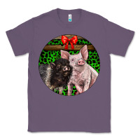 Lavender christmas pig Classic Tee - LillyAllenDesigns