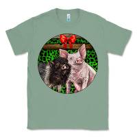 Sage christmas pig Classic Tee - LillyAllenDesigns
