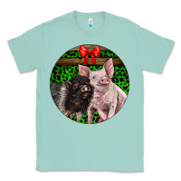 Seafoam christmas pig Classic Tee - LillyAllenDesigns