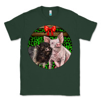 Sports Green christmas pig Classic Tee - LillyAllenDesigns