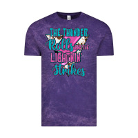 Cloud Purple The Thunder Rolls And The Lıghtnıng Strikes Vintage Tee - JahusDesignShop