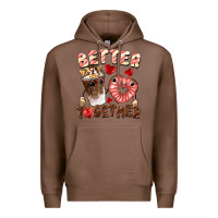 Chestnut Better together Valentine's Day Premium Hoodie - FaDigitalArtStudio