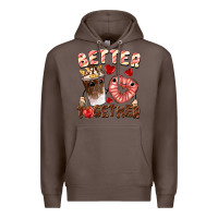 Coffee Better together Valentine's Day Premium Hoodie - FaDigitalArtStudio