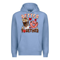 Colony Blue Better together Valentine's Day Premium Hoodie - FaDigitalArtStudio