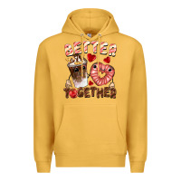 Mustard Better together Valentine's Day Premium Hoodie - FaDigitalArtStudio