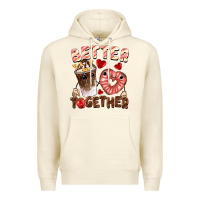 Sandshell Better together Valentine's Day Premium Hoodie - FaDigitalArtStudio