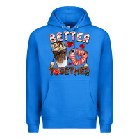 True Royal Better together Valentine's Day Premium Hoodie - FaDigitalArtStudio