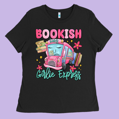 Bookish Girlie Express Ladies Tee Designed By Maliassmallbusiness