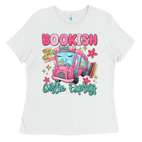 White bookish girlie express Ladies Tee - MaliasSmallBusiness