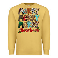 Antique Gold Merry Christmas Premium Sweatshirt - FaDigitalArtStudio