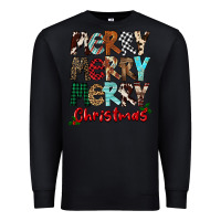 Black Merry Christmas Premium Sweatshirt - FaDigitalArtStudio