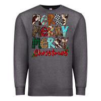 Charcoal Heather Merry Christmas Premium Sweatshirt - FaDigitalArtStudio