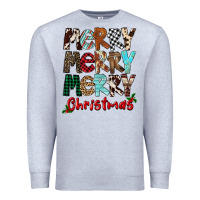 Heather Grey Merry Christmas Premium Sweatshirt - FaDigitalArtStudio