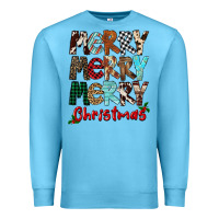 Ocean Blue Merry Christmas Premium Sweatshirt - FaDigitalArtStudio